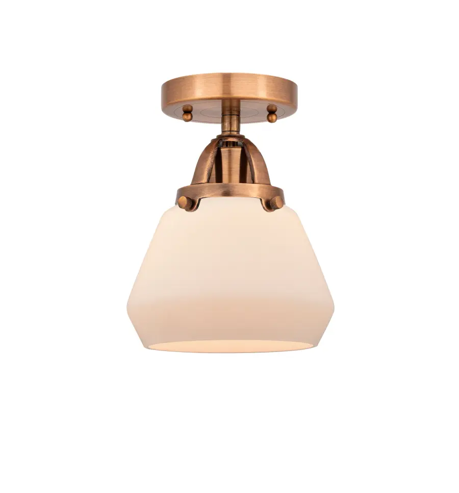 Fulton - Antique Copper - Semi-Flush Mount - Image 1