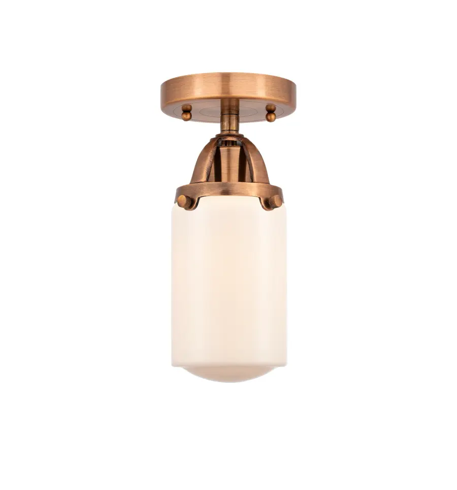 Dover - Antique Copper - Semi-Flush Mount - Image 1