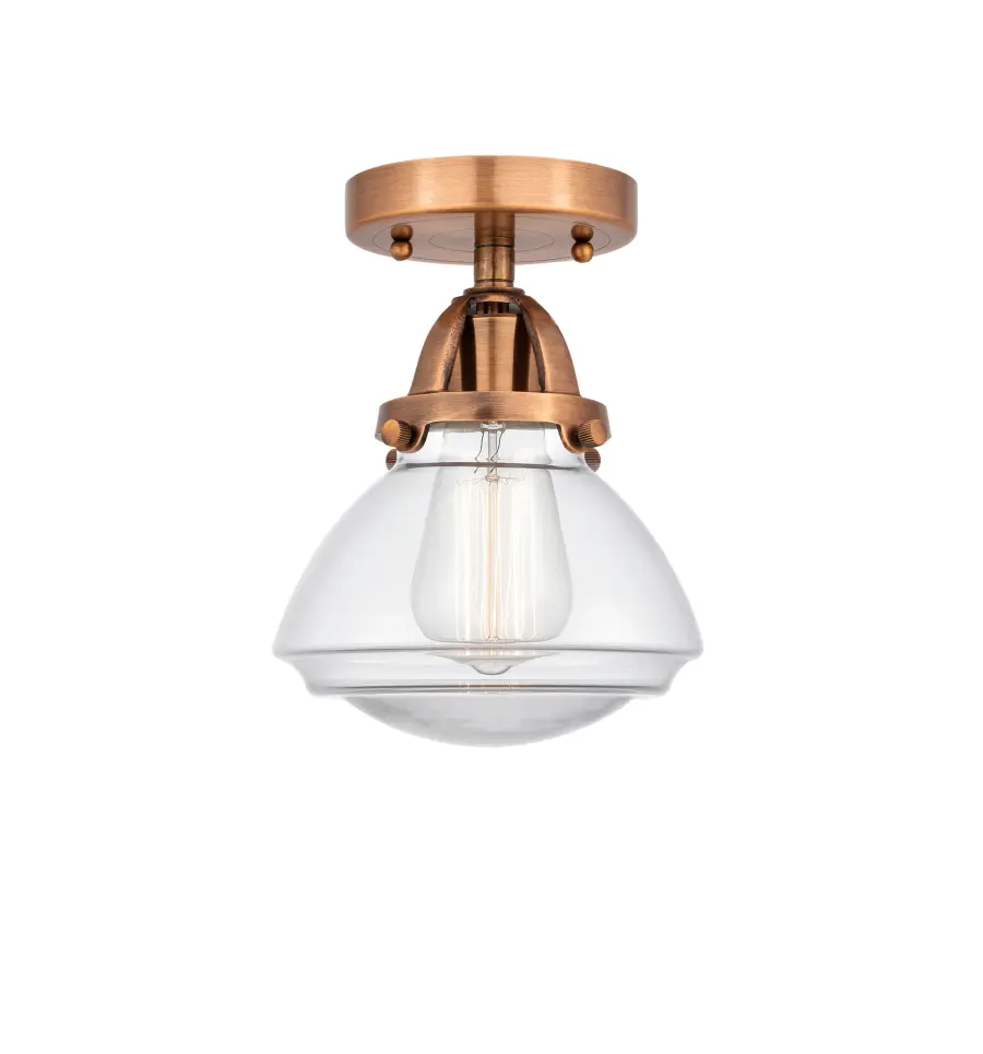 Olean - Antique Copper - Semi-Flush Mount - Image 1