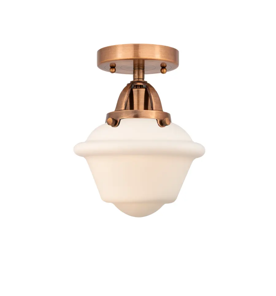 Oxford - Antique Copper - Semi-Flush Mount - Image 1