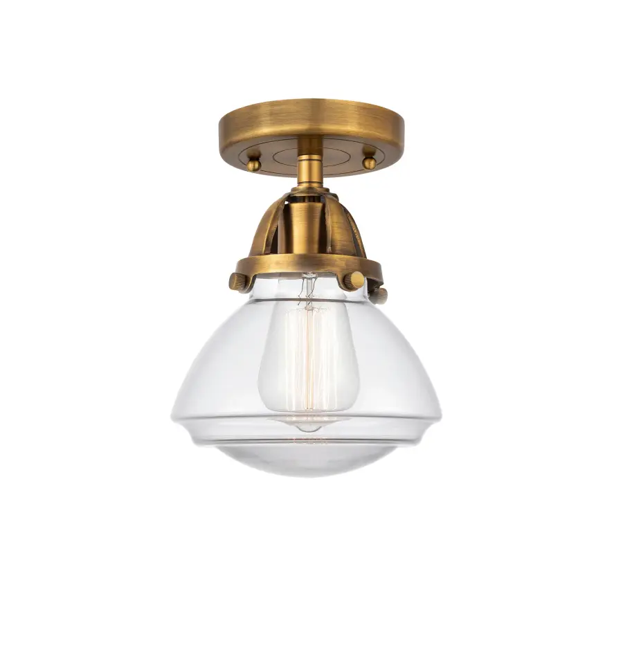 Olean - Brushed Brass - Semi-Flush Mount - Image 1