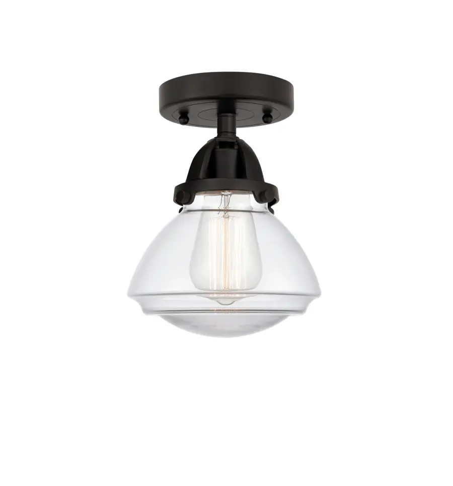Olean - Matte Black - Semi-Flush Mount - Image 1
