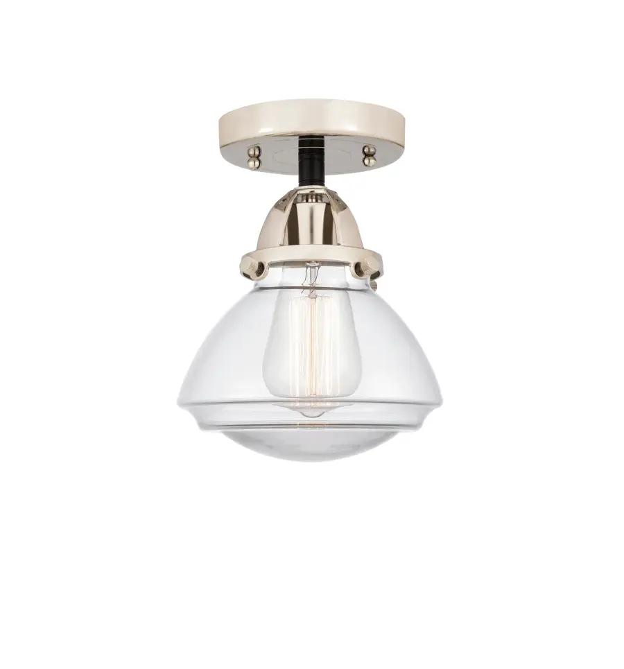 Olean - Black Polished Nickel - Semi-Flush Mount - Image 1