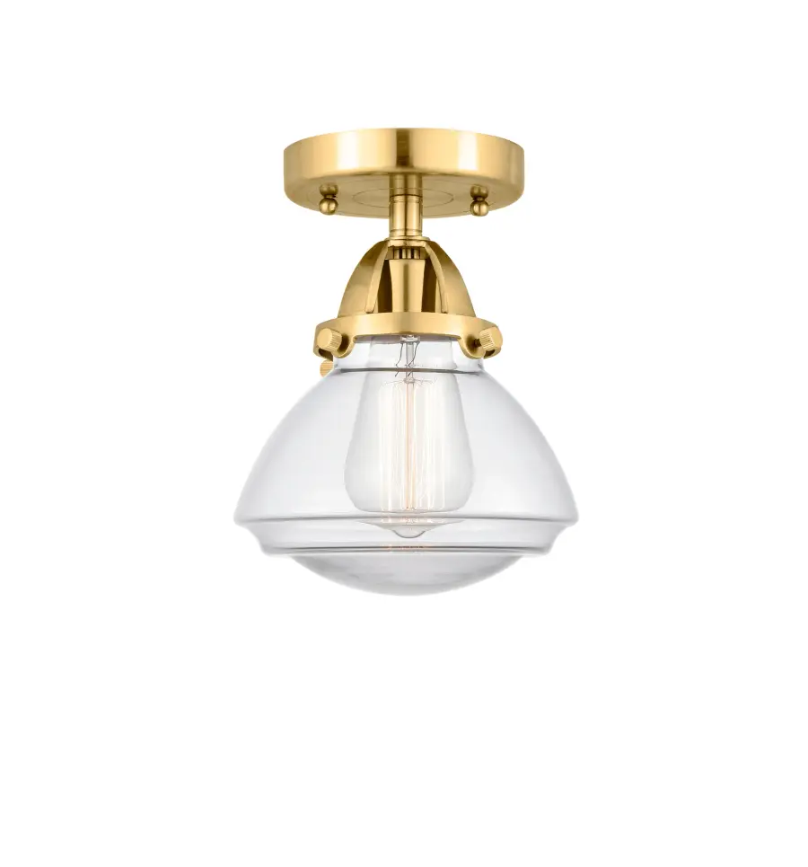 Olean - Satin Gold - Semi-Flush Mount - Image 1