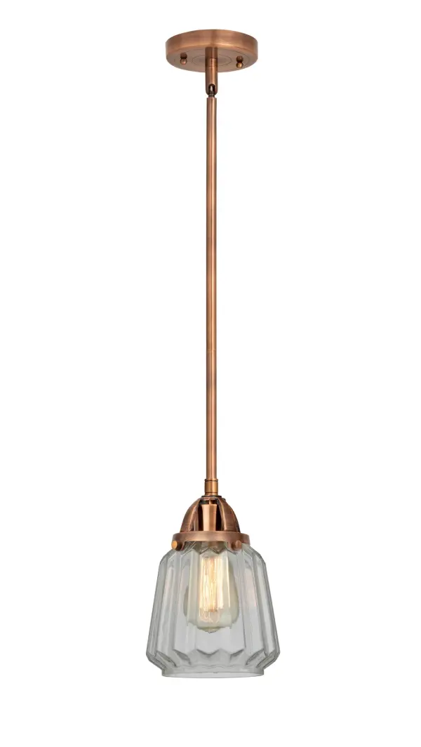The Nouveau 2 is a highly detailed work of art that draws the eyes into its base and arm detail. The true show stopping piece is the beautifully curved glass shade that's sure to wow you and guests alike.