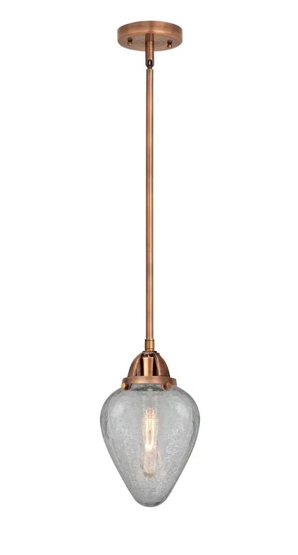 The Nouveau 2 is a highly detailed work of art that draws the eyes into its base and arm detail. The true show stopping piece is the beautifully curved glass shade that's sure to wow you and guests alike.