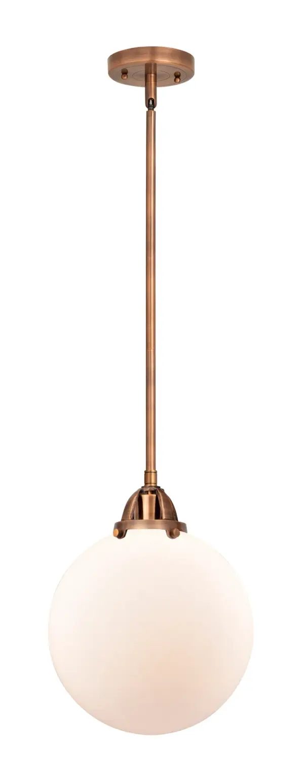 The Nouveau 2 is a highly detailed work of art that draws the eyes into its base and arm detail. The true show stopping piece is the beautifully curved glass shade that's sure to wow you and guests alike.