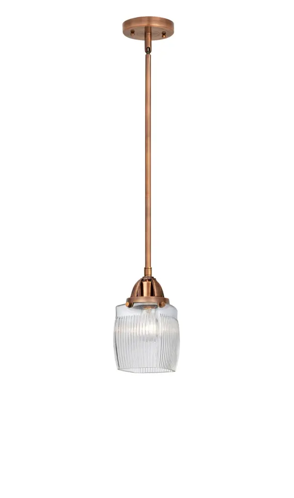 The Nouveau 2 is a highly detailed work of art that draws the eyes into its base and arm detail. The true show stopping piece is the beautifully curved glass shade that's sure to wow you and guests alike.