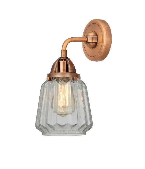 The Nouveau 2 is a highly detailed work of art that draws the eyes into its base and arm detail. The true show stopping piece is the beautifully curved glass shade that's sure to wow you and guests alike.