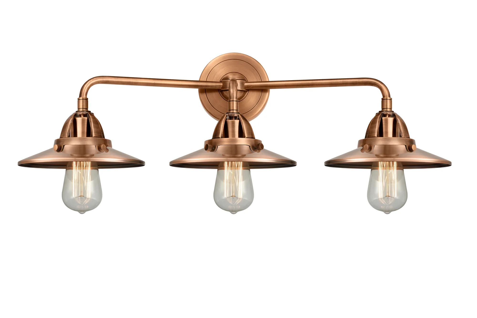 Railroad - Antique Copper - Bath Vanity Light