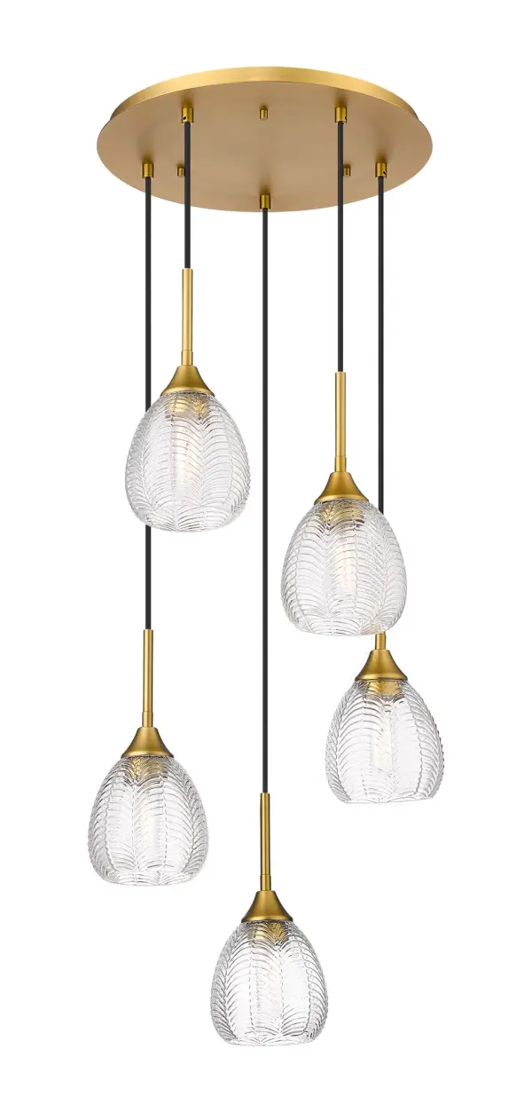 Elegance redefined, the Berkshire Collection offers a seamless fusion of classic sophistication and contemporary flair. Characterized by its distinctive herringbone pattern, each fixture presents a unique and refined aesthetic. The clear glass components enhance this modern appeal, allowing light to disperse captivatingly and illuminate any space with a warm, inviting glow.