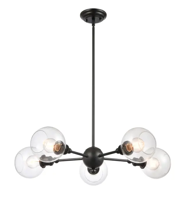 Concord - Matte Black - Chandelier - Image 1