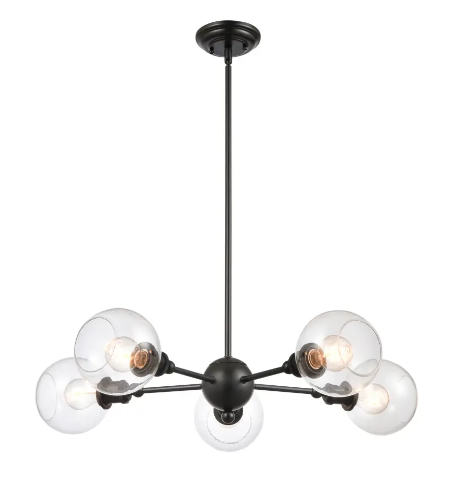 Concord - Matte Black - Chandelier - Image 1