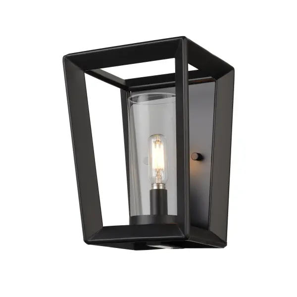 Drawing on inspiration from rugged outdoor lanterns, the Colchester Collection features fixtures with a sturdy metal cage frame and cylindrical glass.  These airy pieces bring bold style to a space through matte black or weathered zinc finishes and clean geometric design.