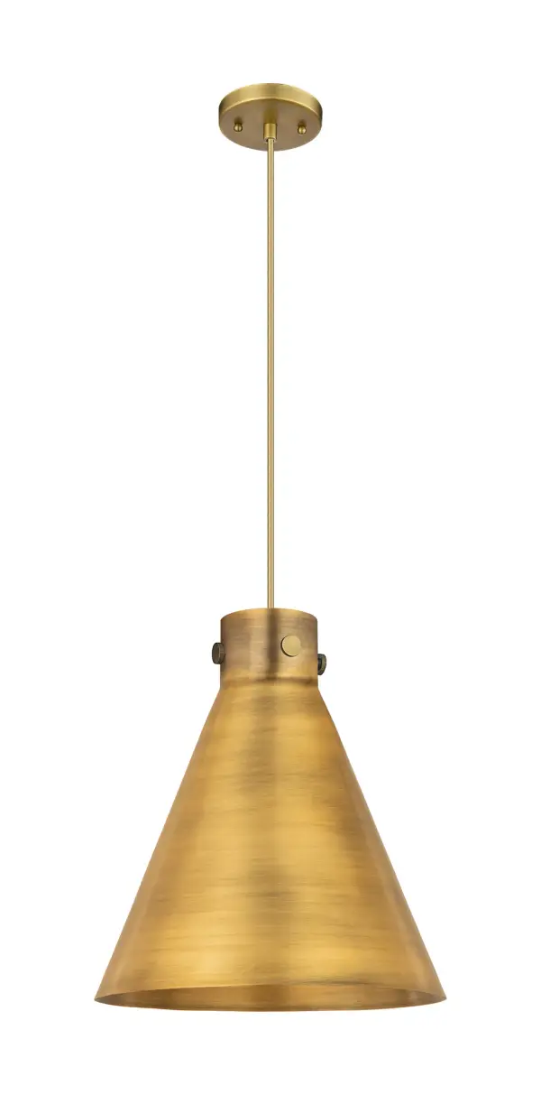 The Newton Cone is a modern industrial collection that incorporates exceptional architectural details and an equally striking cone shaped shade.  The geometric shape of the glass or metal shade give this collection a charming and timeless presence.