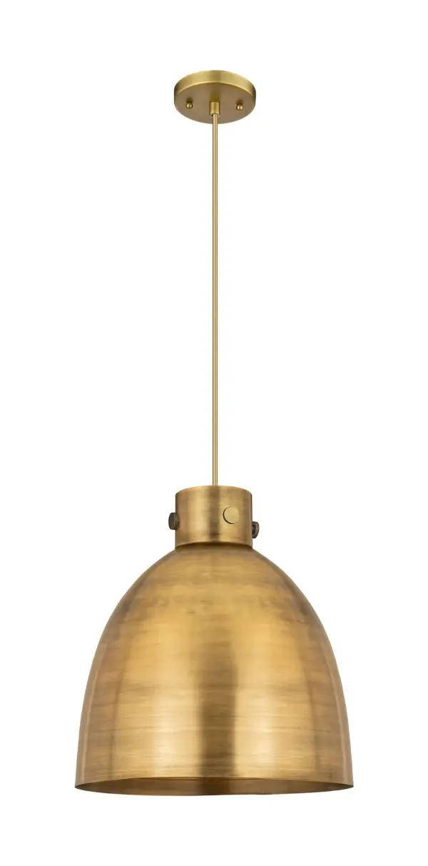 The Newton Bell is a modern industrial collection that incorporates exceptional architectural details with a beautiful globe shaped shade.  The iconic Bell shaped shade is available in either glass or heavy spun metal, making this collection perfect for creating a truly exceptional space.