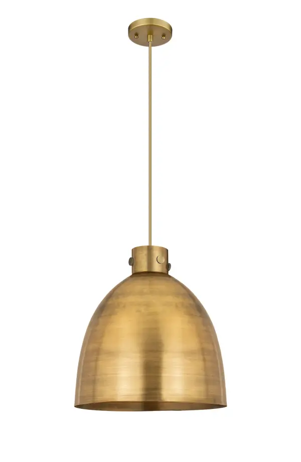 The Newton Bell is a modern industrial collection that incorporates exceptional architectural details with a beautiful globe shaped shade.  The iconic Bell shaped shade is available in either glass or heavy spun metal, making this collection perfect for creating a truly exceptional space.