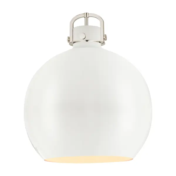 The Newton Sphere is a modern industrial collection that incorporates exceptional architectural details with a beautiful globe shaped shade.  The iconic sphere shaped shade is available in either glass or heavy spun metal, making this collection perfect for creating a truly exceptional space.