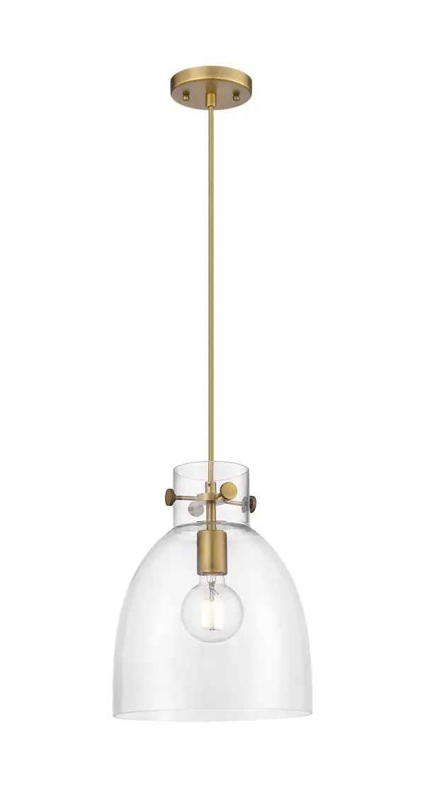 The Newton Bell is a modern industrial collection that incorporates exceptional architectural details and classic bell shaped shade. The delicately curved glass or metal shade complements the clean lines of this restoration inspired line of fixtures. The Newton Bell pendant is the ultimate choice for a kitchen light that combines functionality with contemporary design.
