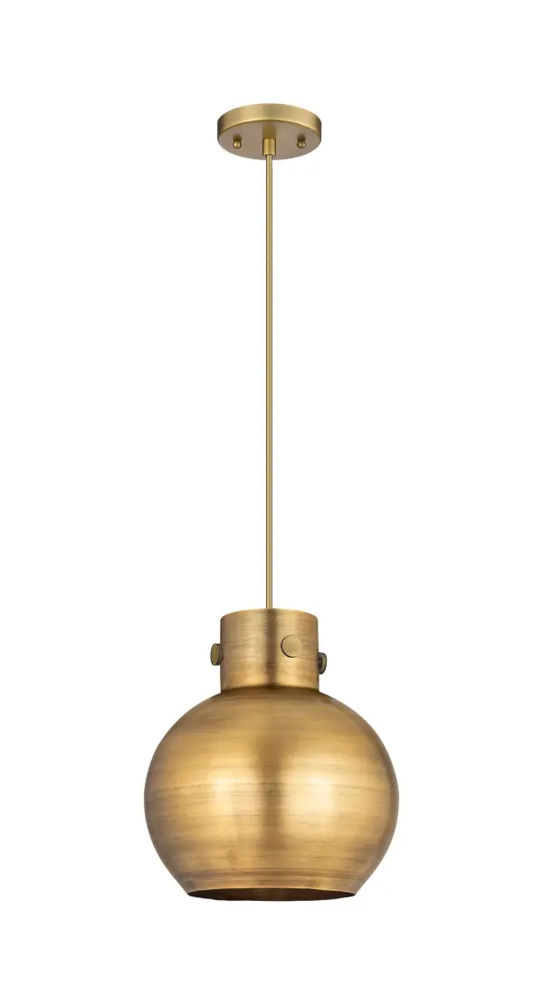 The Newton Sphere is a modern industrial collection that incorporates exceptional architectural details with a beautiful globe shaped shade.  The iconic sphere shaped shade is available in either glass or heavy spun metal, making this collection perfect for creating a truly exceptional space.