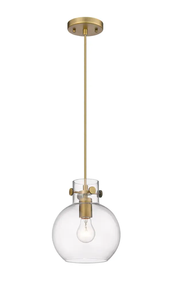 The Newton Sphere is a modern industrial collection that incorporates exceptional architectural details with a beautiful globe shaped shade.  The iconic sphere shaped shade is available in either glass or heavy spun metal, making this collection perfect for creating a truly exceptional space.