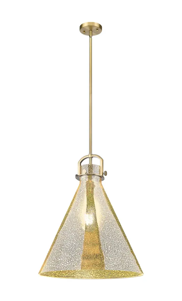 The Newton Cone is a modern industrial collection that incorporates exceptional architectural details and an equally striking cone shaped shade. The geometric shape of the glass or metal shade give this collection a charming and timeless presence. For a kitchen light choice that stands out, look no further than the Newton Cone pendant.