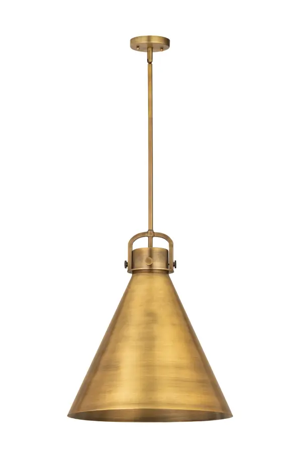 The Newton Cone is a modern industrial collection that incorporates exceptional architectural details and an equally striking cone shaped shade.  The geometric shape of the glass or metal shade give this collection a charming and timeless presence.