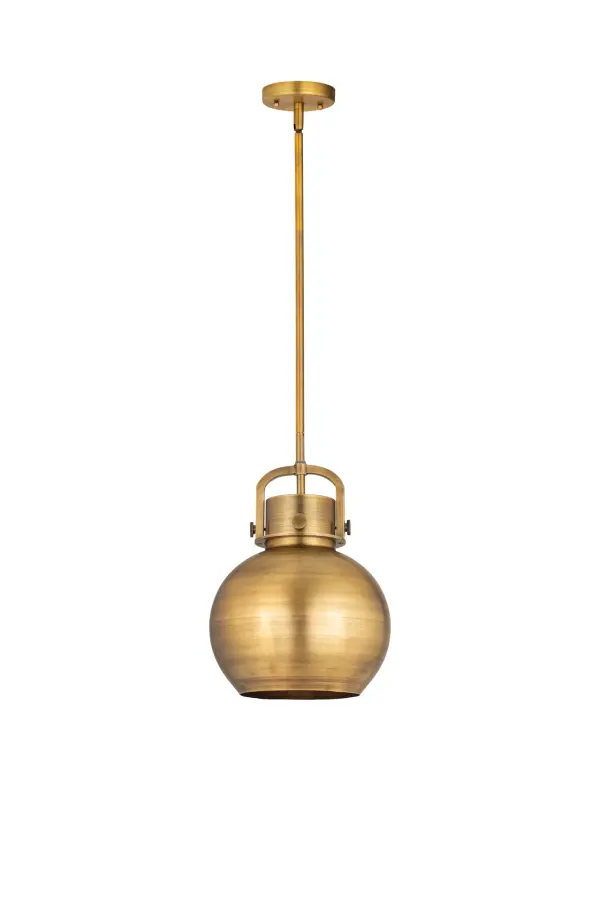 The Newton Sphere is a modern industrial collection that incorporates exceptional architectural details with a beautiful globe shaped shade.  The iconic sphere shaped shade is available in either glass or heavy spun metal, making this collection perfect for creating a truly exceptional space.