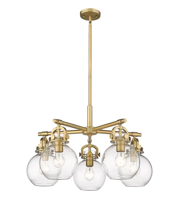 Newton Sphere - Brushed Brass - Chandelier - Image 1
