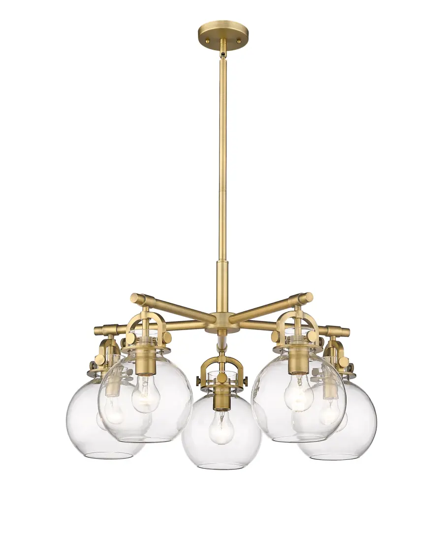 Newton Sphere - Brushed Brass - Chandelier - Image 1