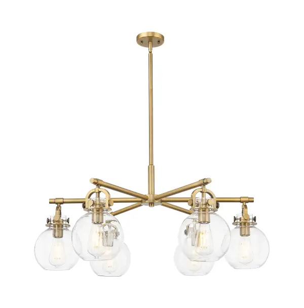 Newton Sphere - Brushed Brass - Chandelier - Image 1