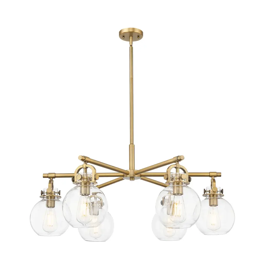 Newton Sphere - Brushed Brass - Chandelier - Image 1
