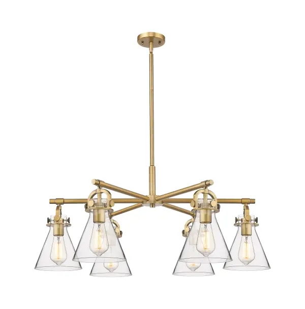 Newton Cone - Brushed Brass - Chandelier - Image 1