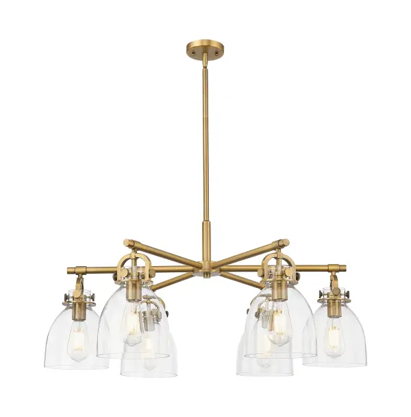 Newton Bell - Brushed Brass - Chandelier - Image 1