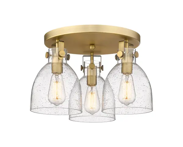 The Newton Bell is a modern industrial collection that incorporates exceptional architectural details and classic bell shaped shade.  The delicately curved glass or metal shade complements the clean lines of this restoration inspired line of fixtures.