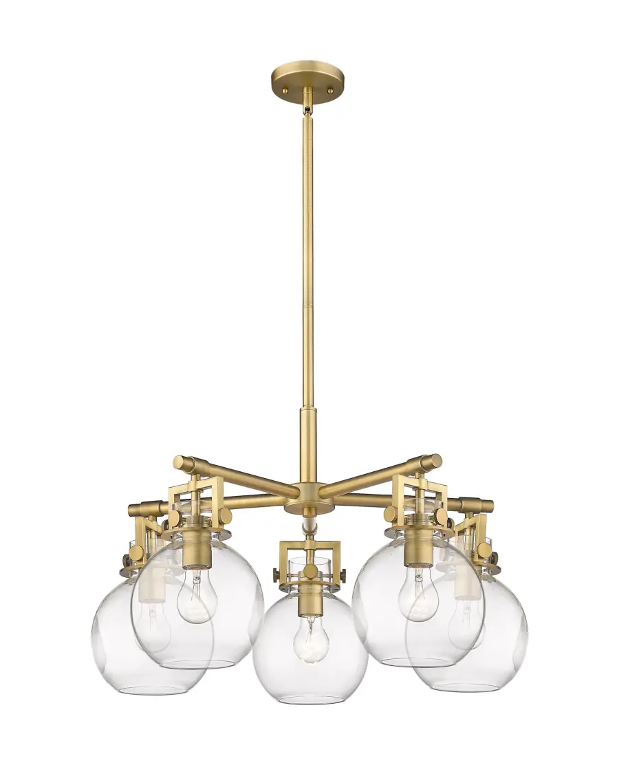 Newton Sphere - Brushed Brass - Chandelier - Image 1