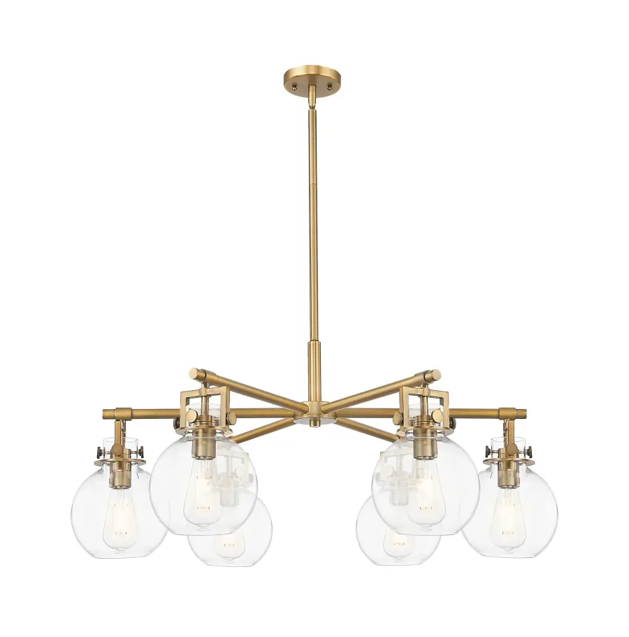 Newton Sphere - Brushed Brass - Chandelier - Image 1
