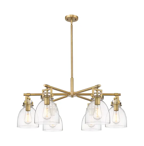 Newton Bell - Brushed Brass - Chandelier - Image 1