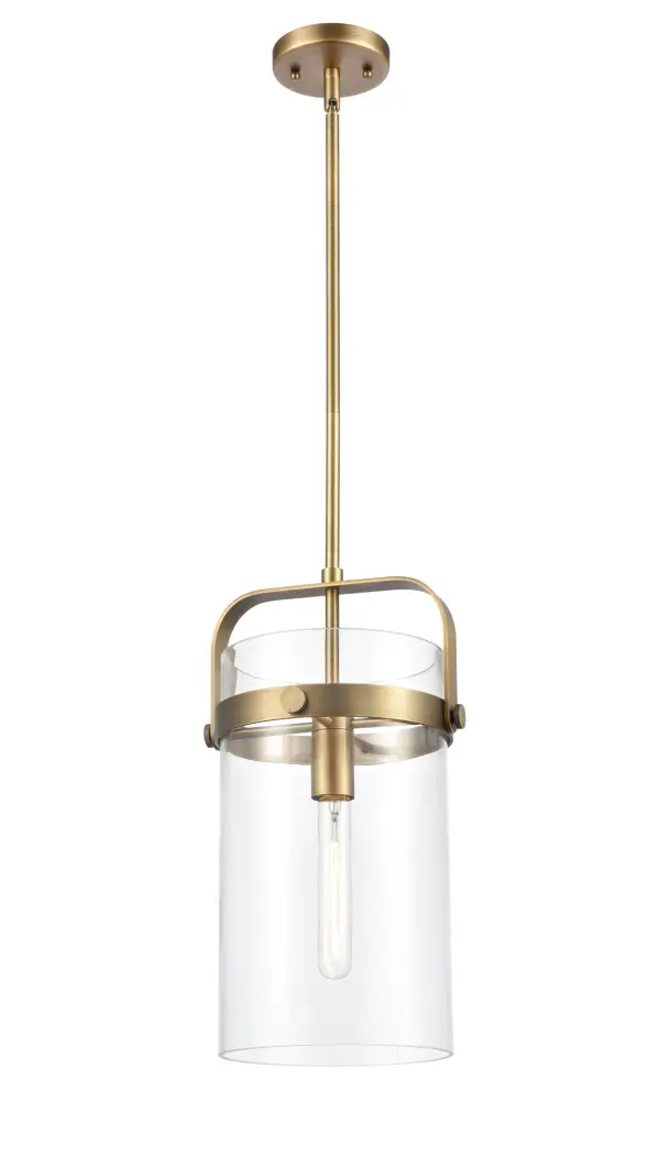 An elegant twist on industrial lighting, Pilaster boasts a metal base with long dramatic glass cylinders filled with equally extraordinary Edison style bulbs.