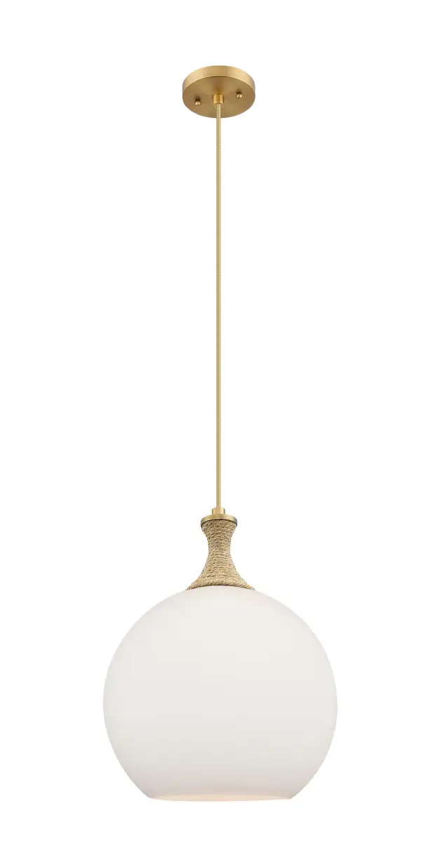 The Astor stands out with its intricate stem, available in detailed metal or rope designs, offering a refined balance between rustic charm and modern elegance. Its globe shade effortlessly adds texture and depth to any room.