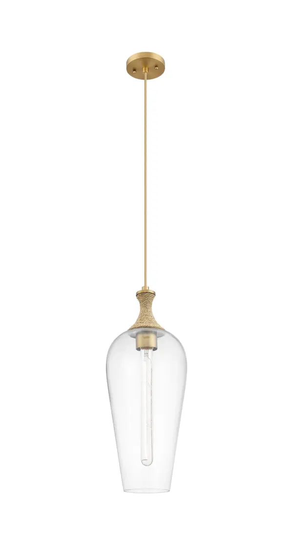 The Chelsea stands out with its intricate stem, available in detailed metal or rope designs, offering a refined balance between rustic charm and modern elegance. Its globe shade effortlessly adds texture and depth to any room.