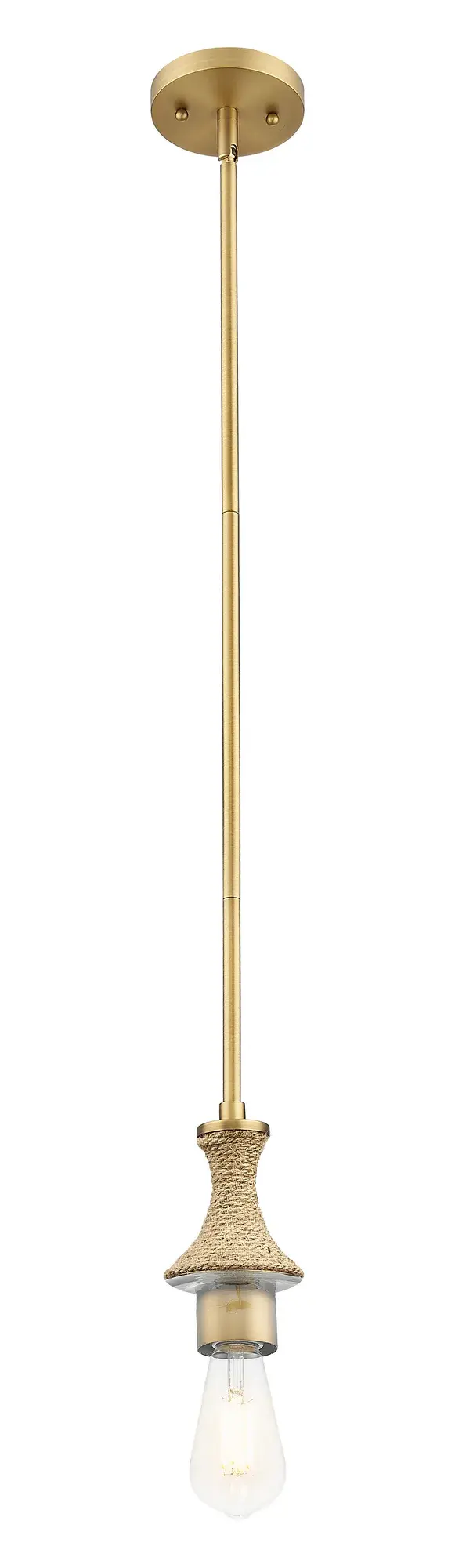 The Astor stands out with its intricate stem, available in detailed metal or rope designs, offering a refined balance between rustic charm and modern elegance. Its globe shade effortlessly adds texture and depth to any room.