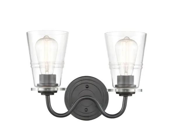 The Scarlett collection boasts incredible curved fixture bases with glamourous cone shaped shades with delicate details. Straight of an old Hollywood dressing room, these sconces are spectacular for creating a moody space.