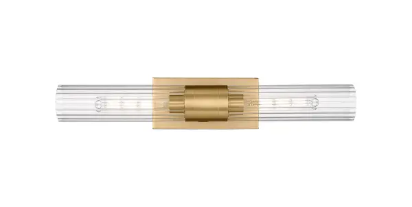 Empire is a showstopper and presents sophisticated style through subtle design. This exquisite line of fixtures features refined fluted pillar glass shades set in a delicately detailed metal frame. - alternate view