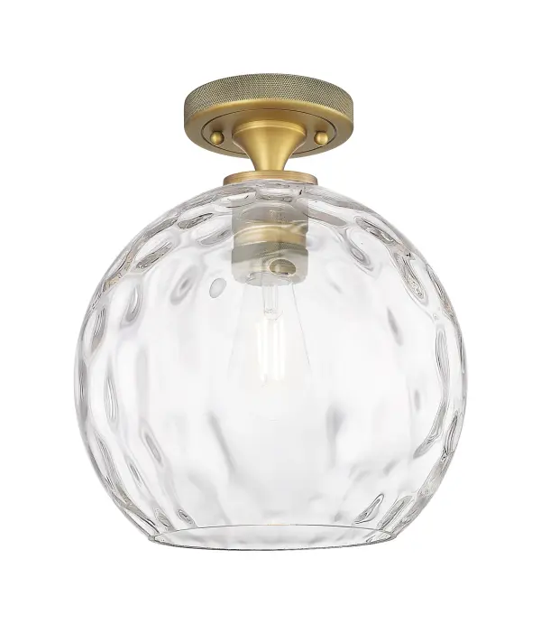 Details abound in the Crown Point Collection with an industrial take on modern sophistication. This stunning line of fixtures features cylindrical glass set in an updated restoration style frame with intricate knurling detail on the sockets, canopy, and finials.
