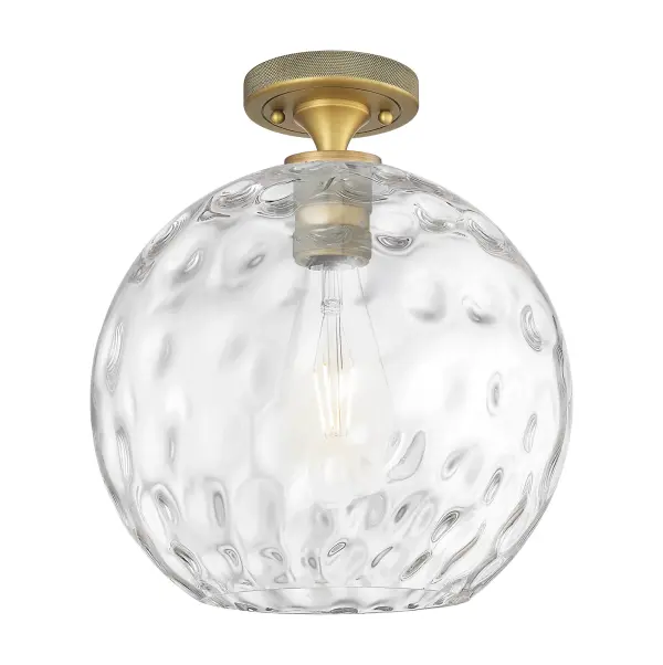 Details abound in the Crown Point Collection with an industrial take on modern sophistication. This stunning line of fixtures features cylindrical glass set in an updated restoration style frame with intricate knurling detail on the sockets, canopy, and finials.