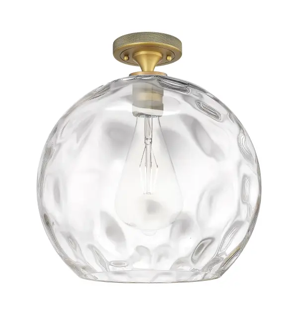 Details abound in the Crown Point Collection with an industrial take on modern sophistication. This stunning line of fixtures features cylindrical glass set in an updated restoration style frame with intricate knurling detail on the sockets, canopy, and finials.