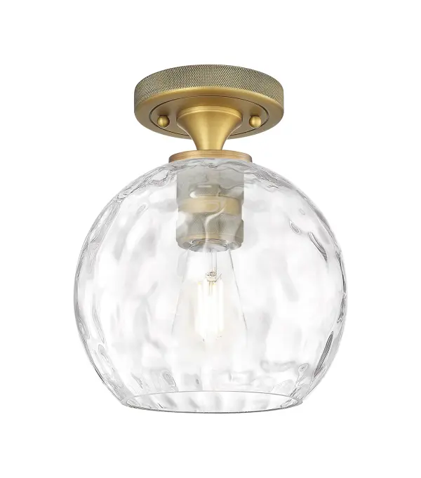 Details abound in the Crown Point Collection with an industrial take on modern sophistication. This stunning line of fixtures features cylindrical glass set in an updated restoration style frame with intricate knurling detail on the sockets, canopy, and finials.