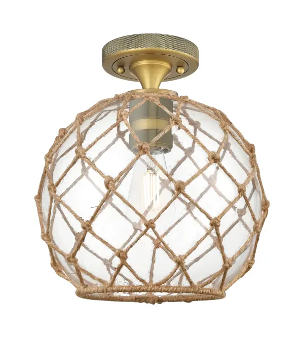 Details abound in the Crown Point Collection with an industrial take on modern sophistication. This stunning line of fixtures features cylindrical glass set in an updated restoration style frame with intricate knurling detail on the sockets, canopy, and finials.