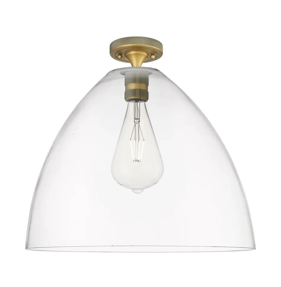Crown Point - Brushed Brass - Flush Mount - Image 1